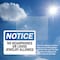 Signmission No Headphones Or Loose Jewelry Allowed, 18 in W x Rectangle, Plastic OS-2PACK-NS-P-1218-L-14651 - alternate 2